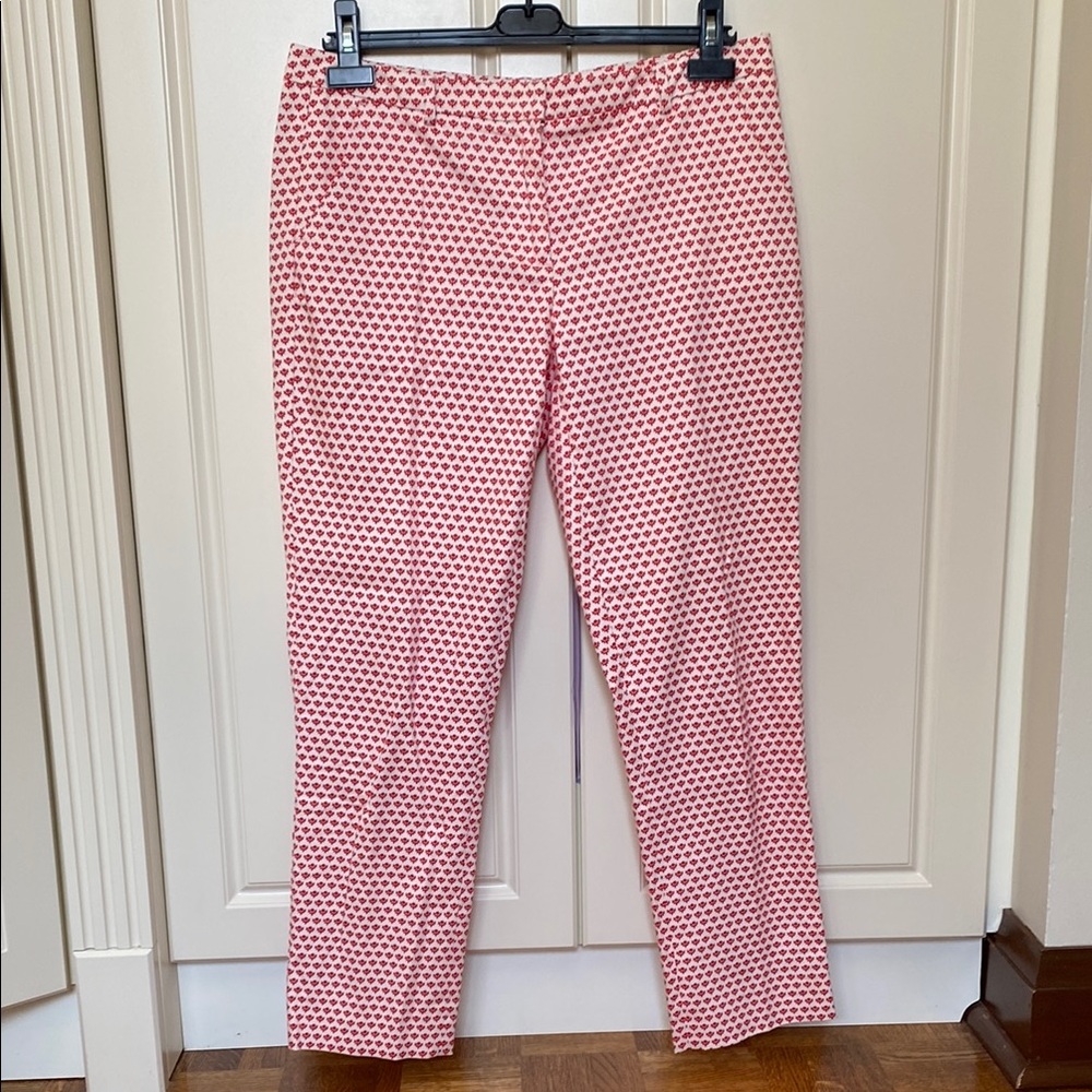 MaxMara Straight Leg Pants with Geometric Pattern